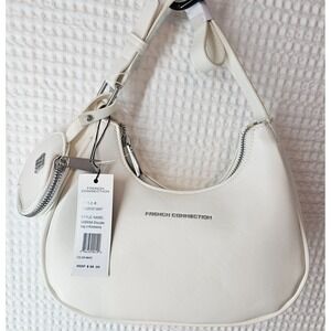 French Connection Sabrina Shoulder Bag White Purse Handbag NWT